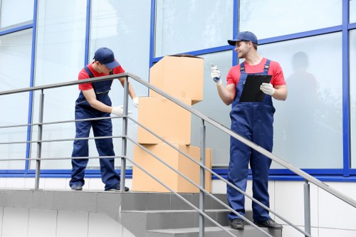 Local moving service near Docklands apartment buildings