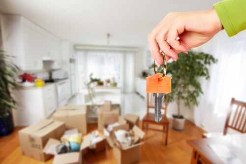 Preparation checklist and moving boxes for Docklands residents