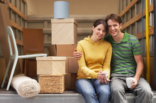 Experienced Docklands movers managing a planned relocation in a high-rise area