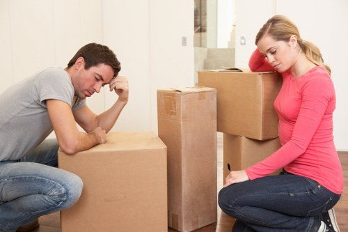 Reusable furniture and household items prepared for charity donation