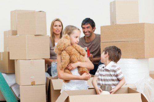 Docklands streets and apartment access for a moving service